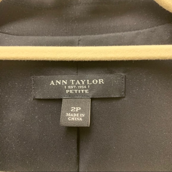 Ann Taylor Blazer. Size 2 Petite. Black. - Picture 6 of 9